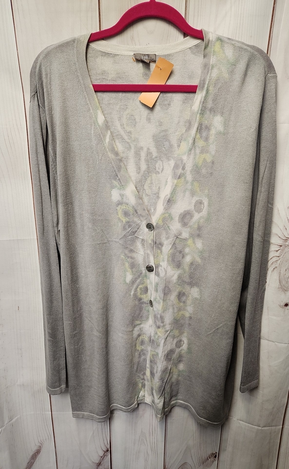 J Jill Women's Size XL Gray Cardigan