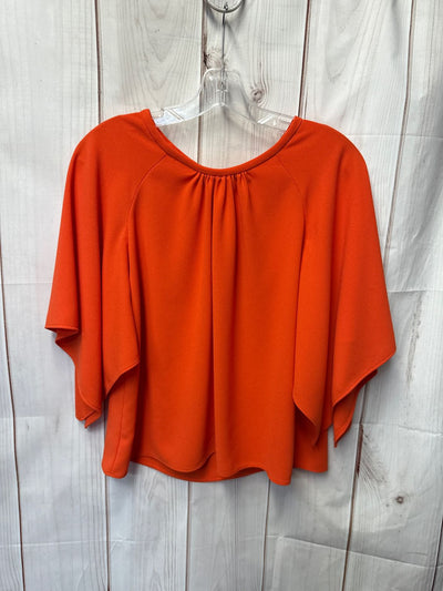 Zara Women's Size M Orange Short Sleeve Top