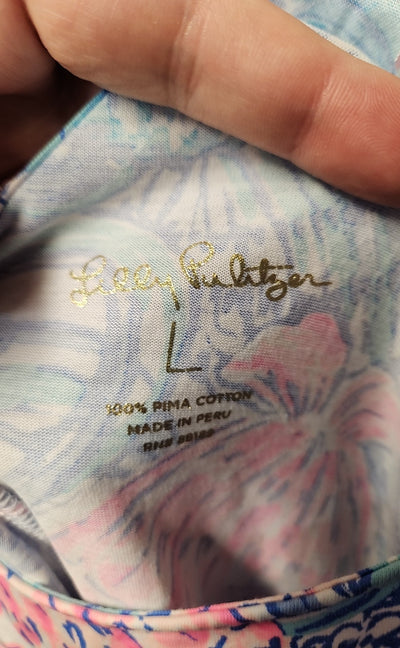 Lilly Pulitzer Women's Size L Blue Dress