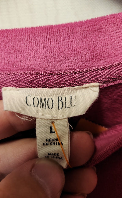 Como Blu Women's Size L Pink Sweatshirt