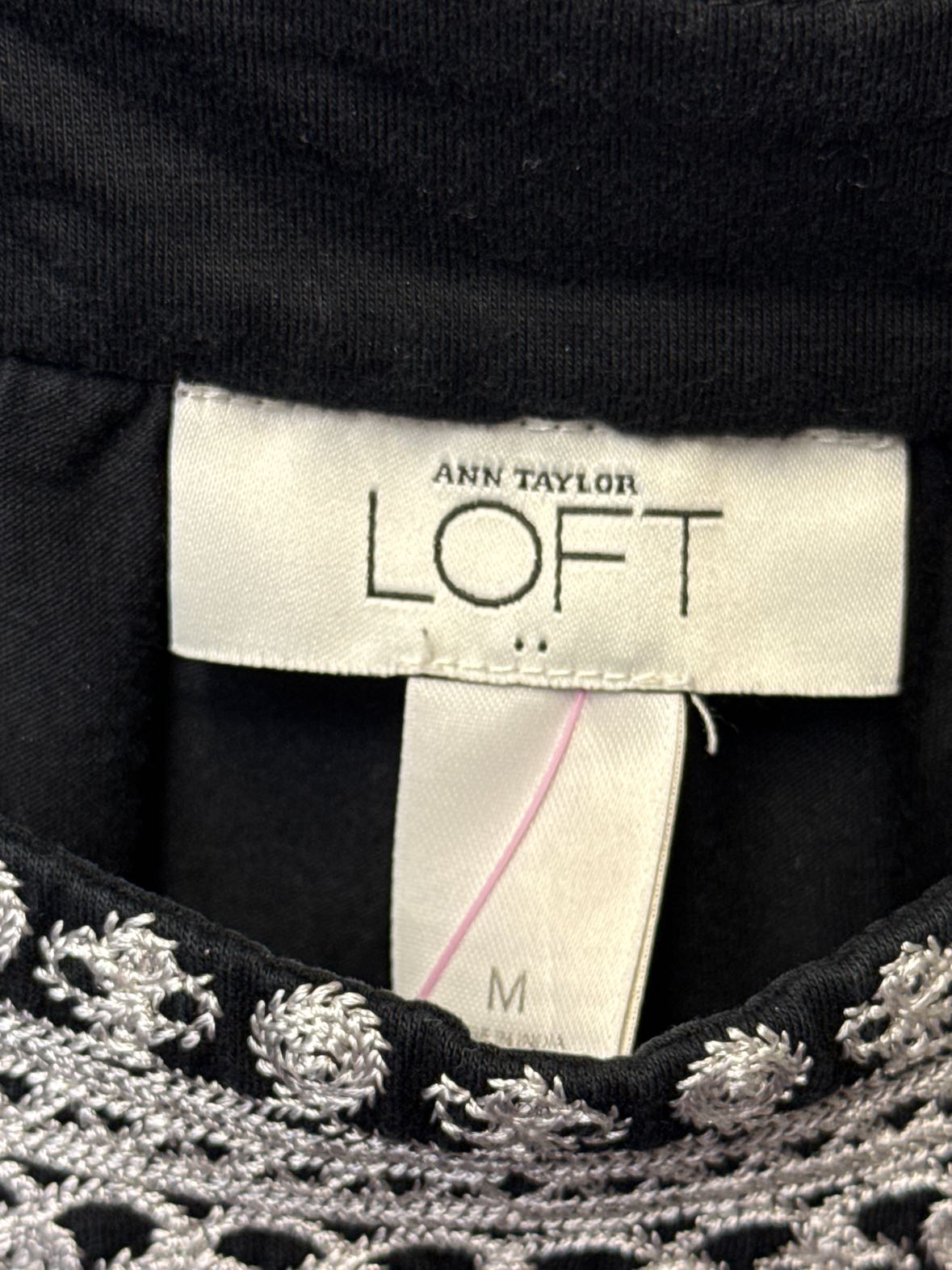 Loft Women's Size M Black Dress