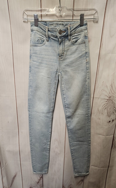 American Eagle Women's Size 23 (000) Blue Jeans Hi-Rise Jegging