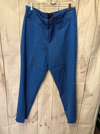 Talbots Women's Size 12 Blue Polka Dot Pants