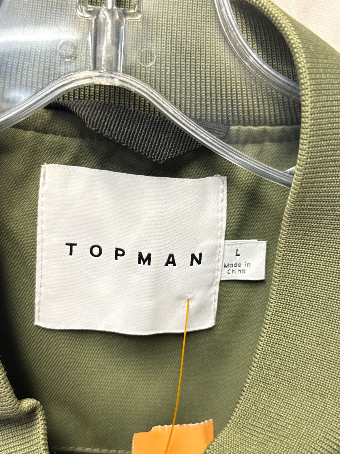 Topman Men's Size L Green Jacket