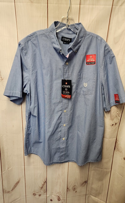 NWT Chaps Men's Size L Blue Shirt