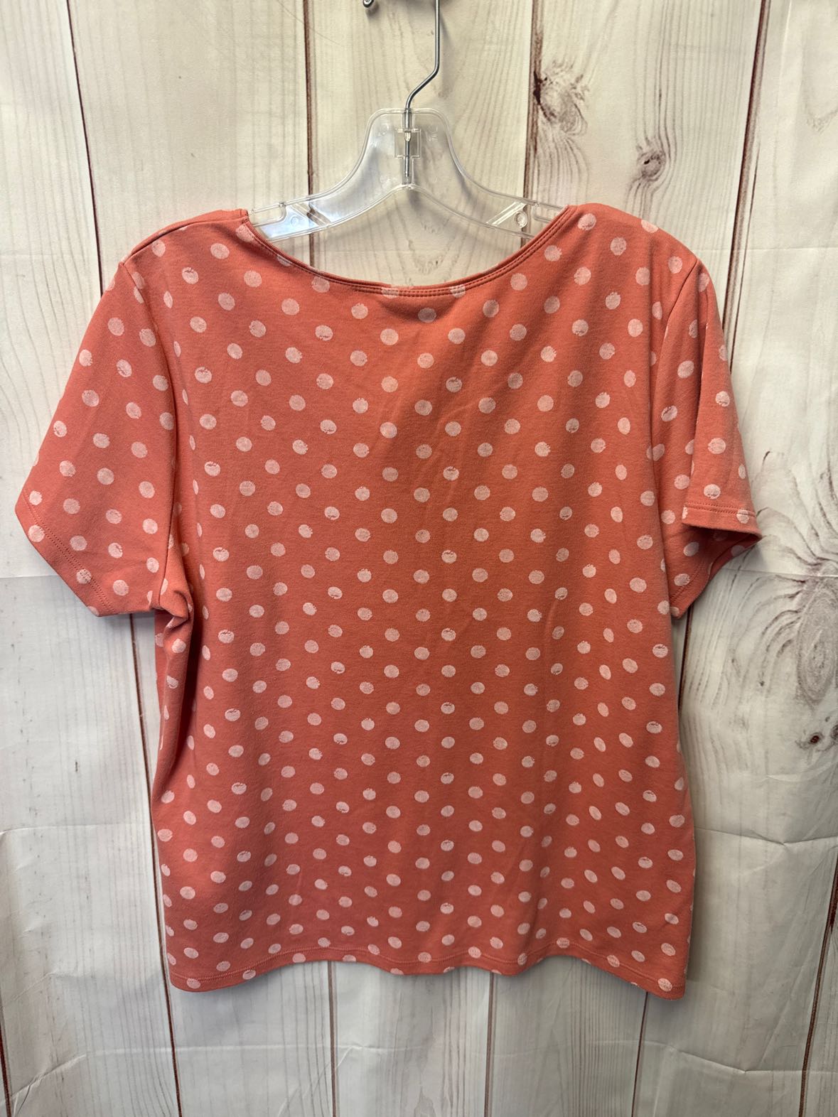 Style & Co Women's Size XL Pink Short Sleeve Top