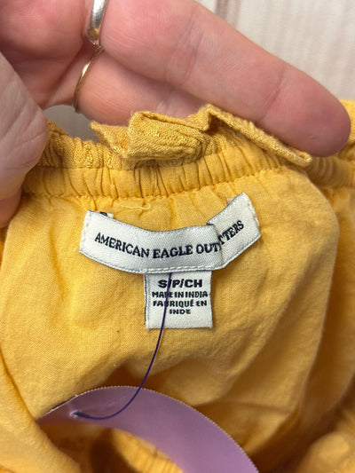 American Eagle Women's Size S Yellow Sleeveless Top