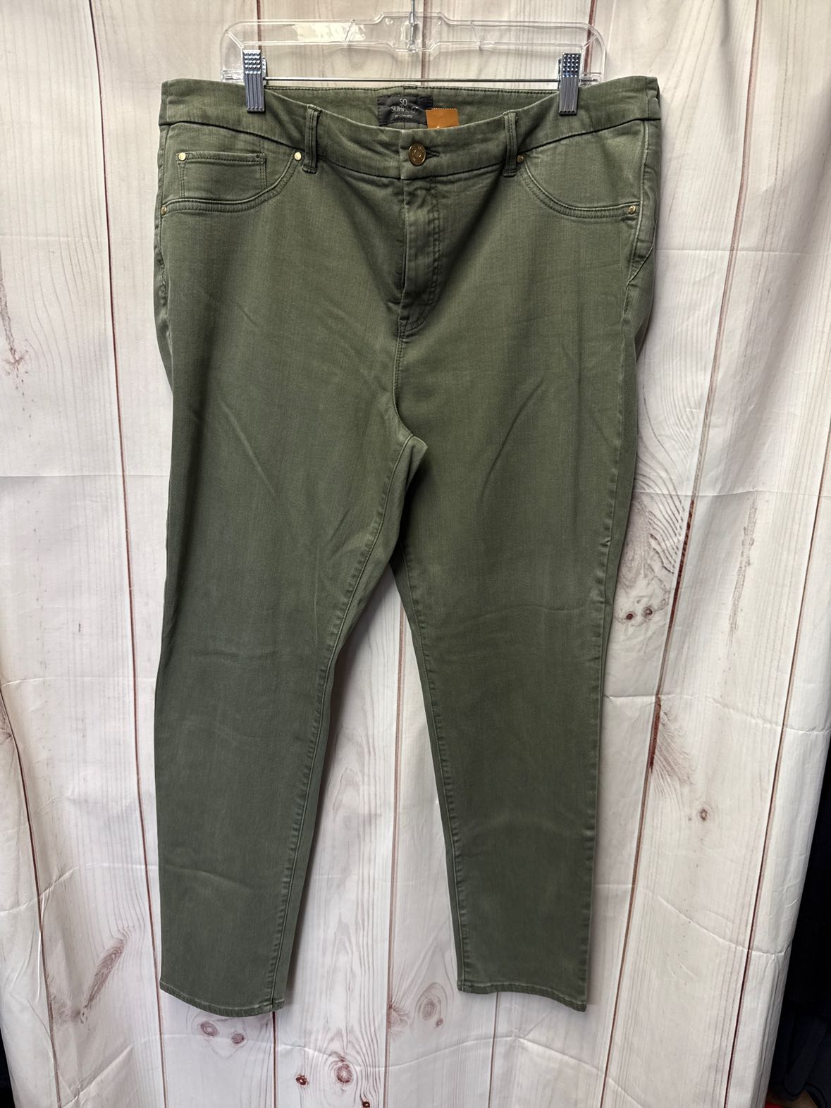 Chico's Women's Size 3 = US 16 Green Jeans