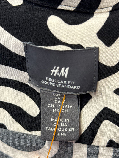 H&M Men's Size S Black & White Shirt