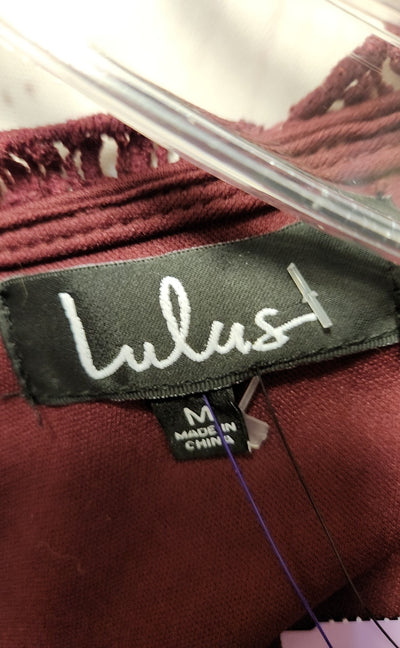 NWT Lulus Women's Size M Maroon Dress