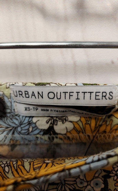 Urban Outfitters Women's Size XS Yellow & Blue Floral Skirt