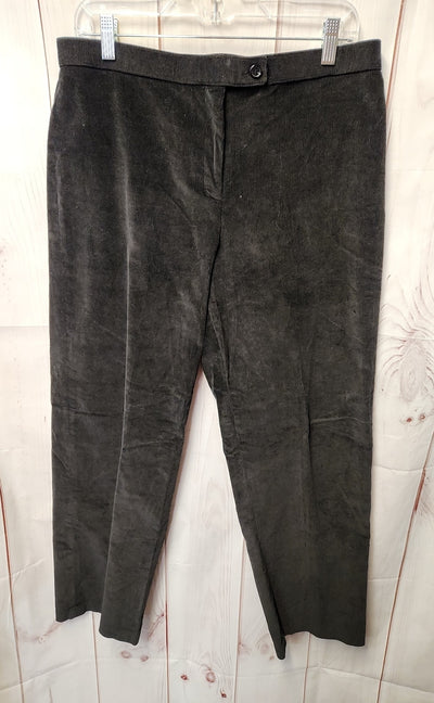 Briggs Women's Size 16 Petite Black Corduroy Pants