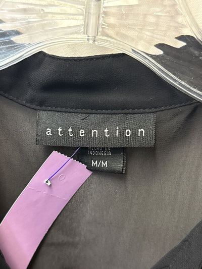 Attention Women's Size M Black Long Sleeve Top