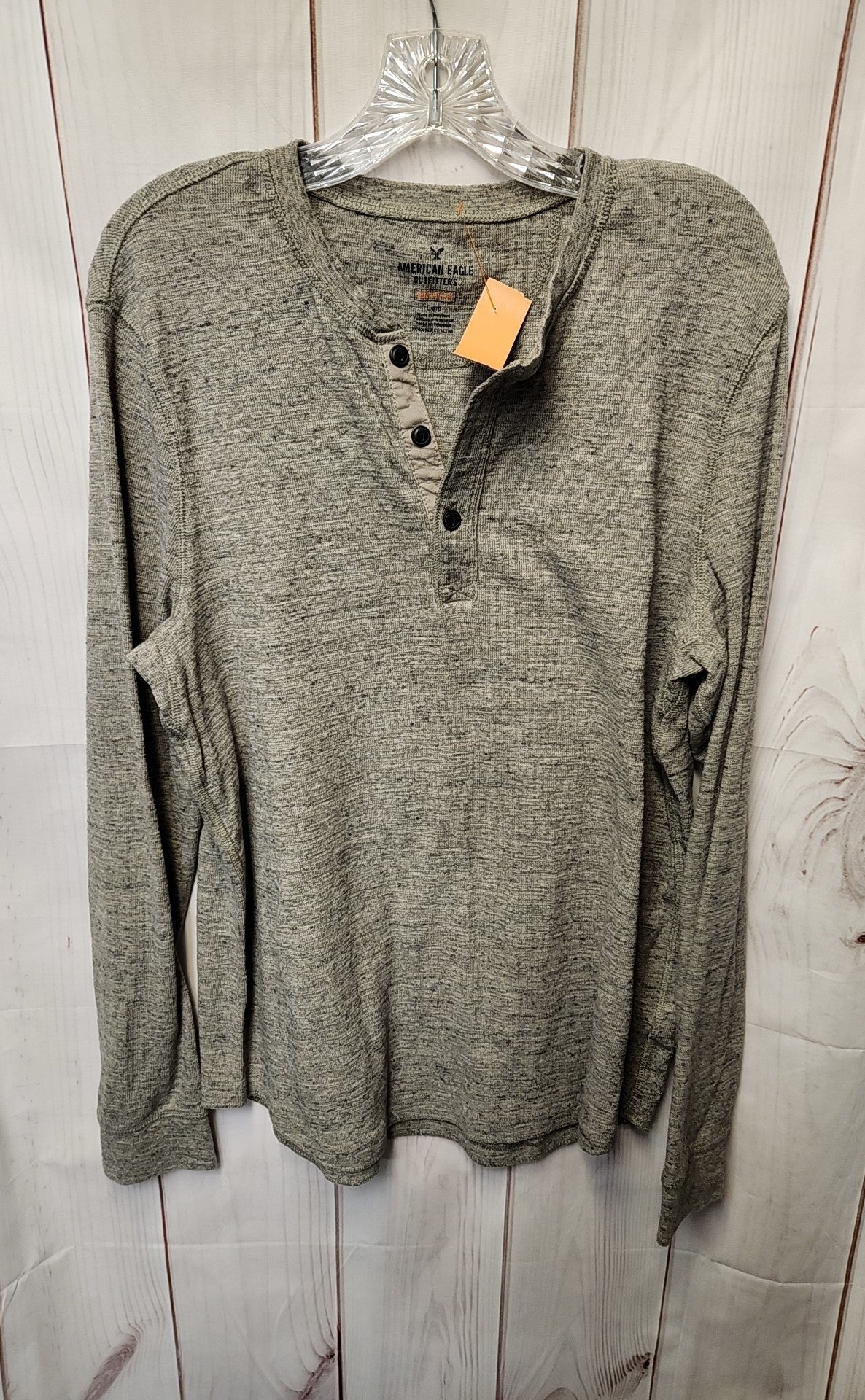 American Eagle Men's Size L Gray Shirt