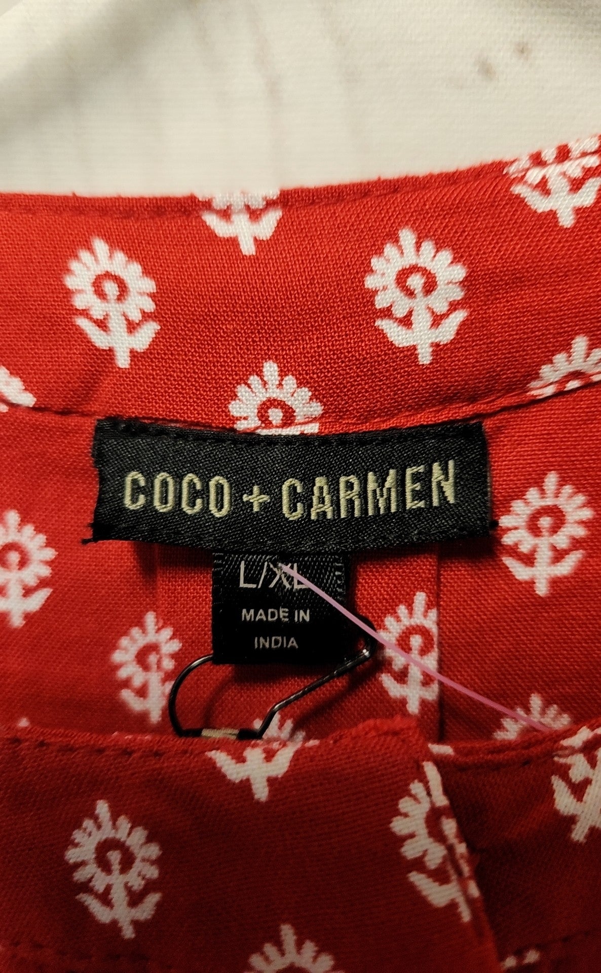 NWT Coco & Carmen Women's Size Large/X-Large Red Sleeveless Top