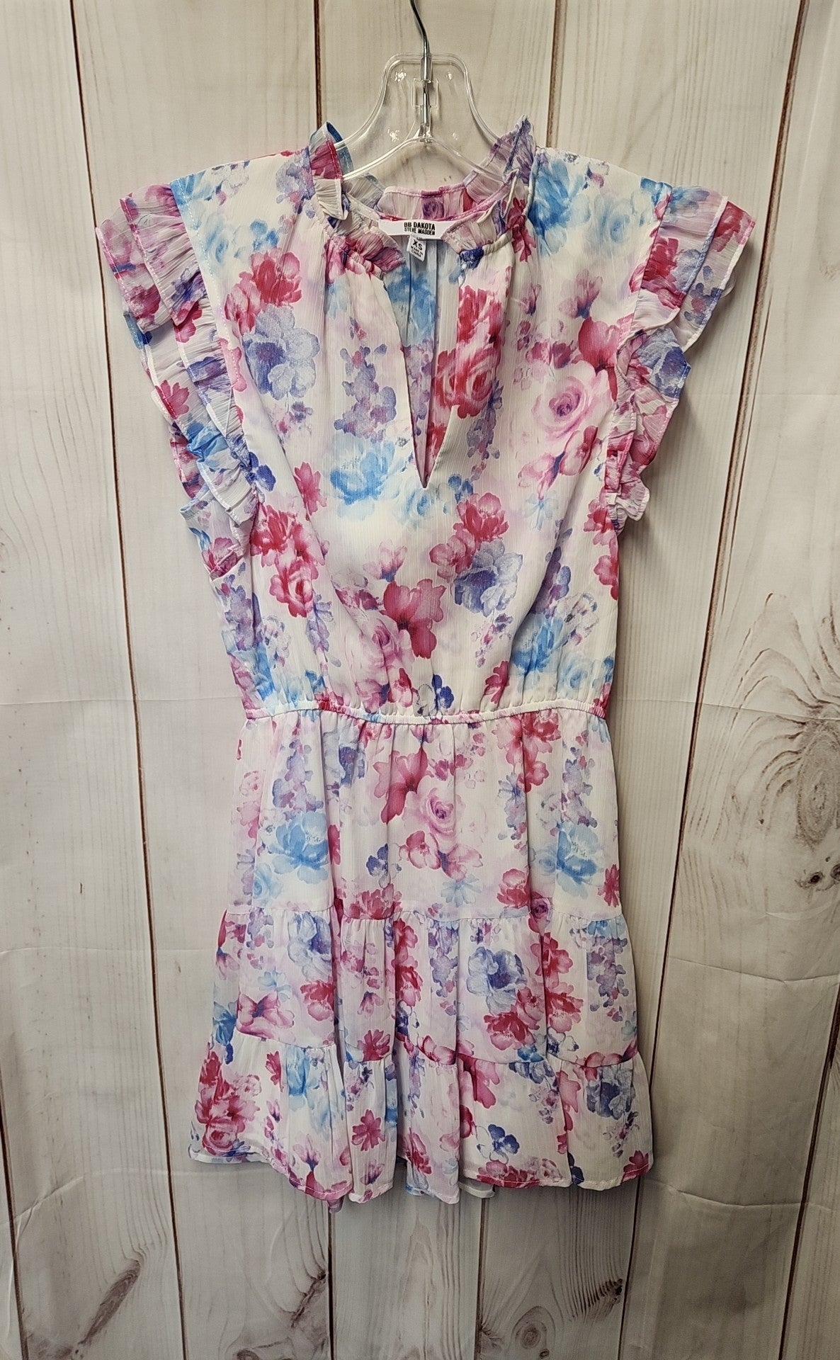 BB Dakota Women's Size XS White Floral Dress