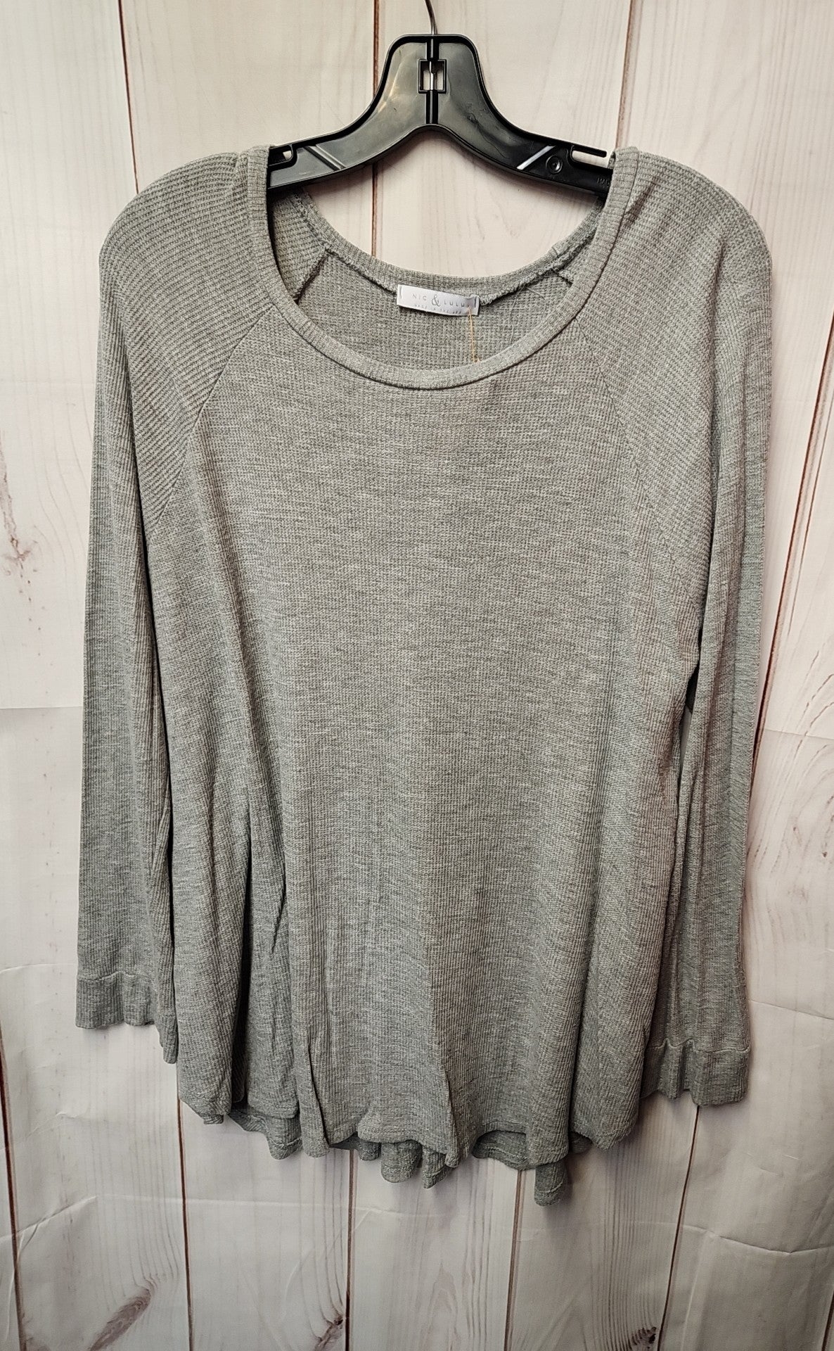 Nic & Lulu Women's Size XL Gray Long Sleeve Top