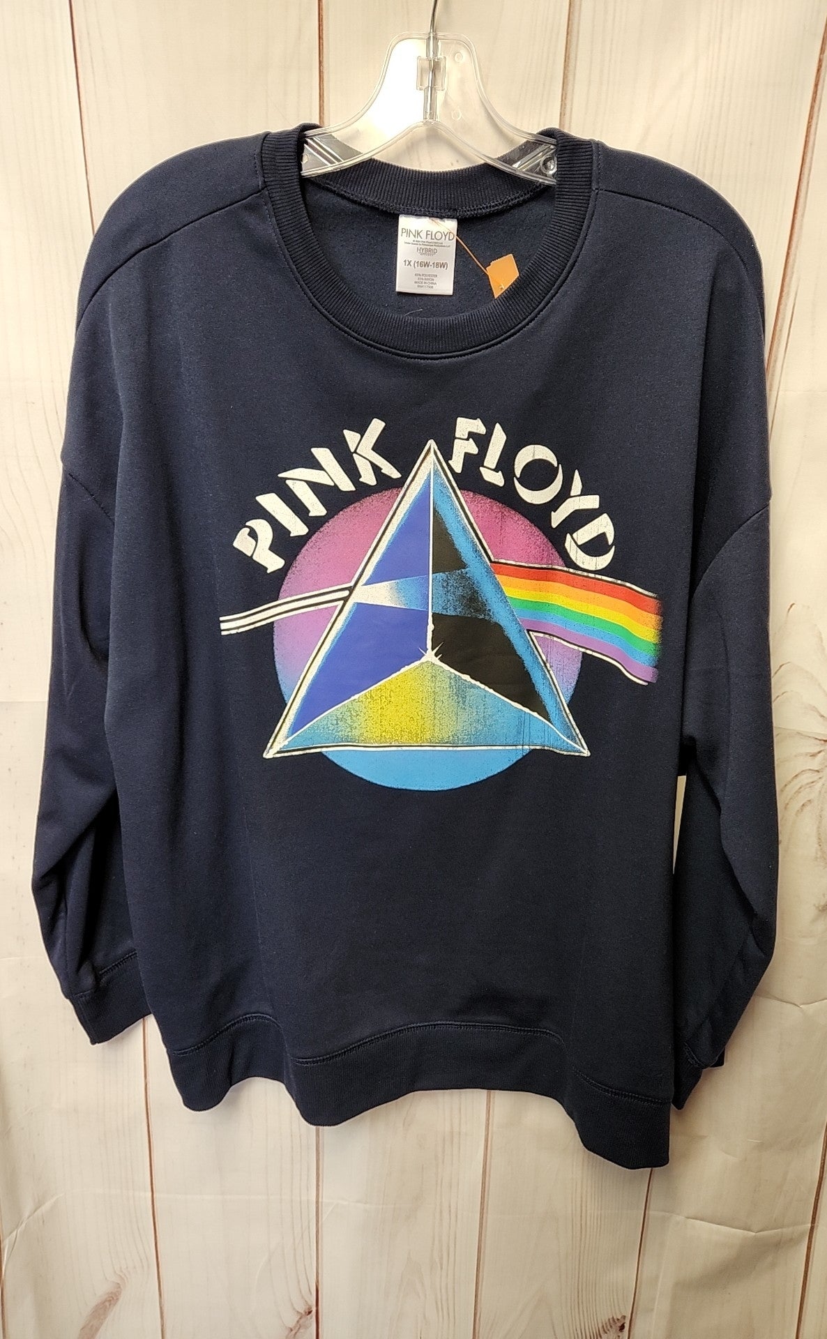 Pink Floyd Women's Size 1X Navy Sweatshirt