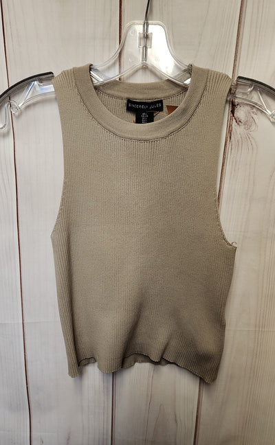SincerelyJules Women's Size L Brown Sleeveless Top