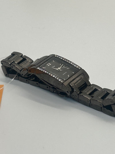 Collezio Black Crystal Rhinestone Watch - Needs Battery