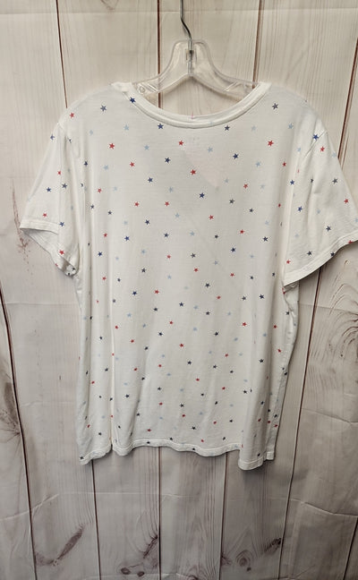 Gap Women's Size XXL White Short Sleeve Top
