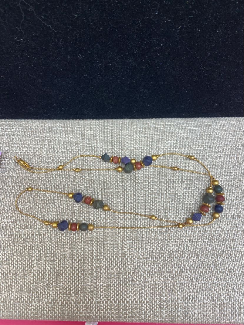 Gold tone Beaded Necklace