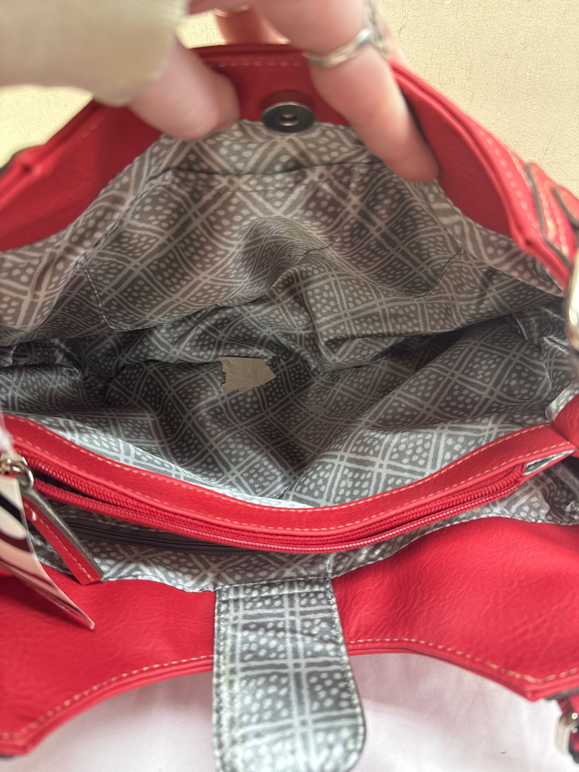 Emilie M Red Purse Bag