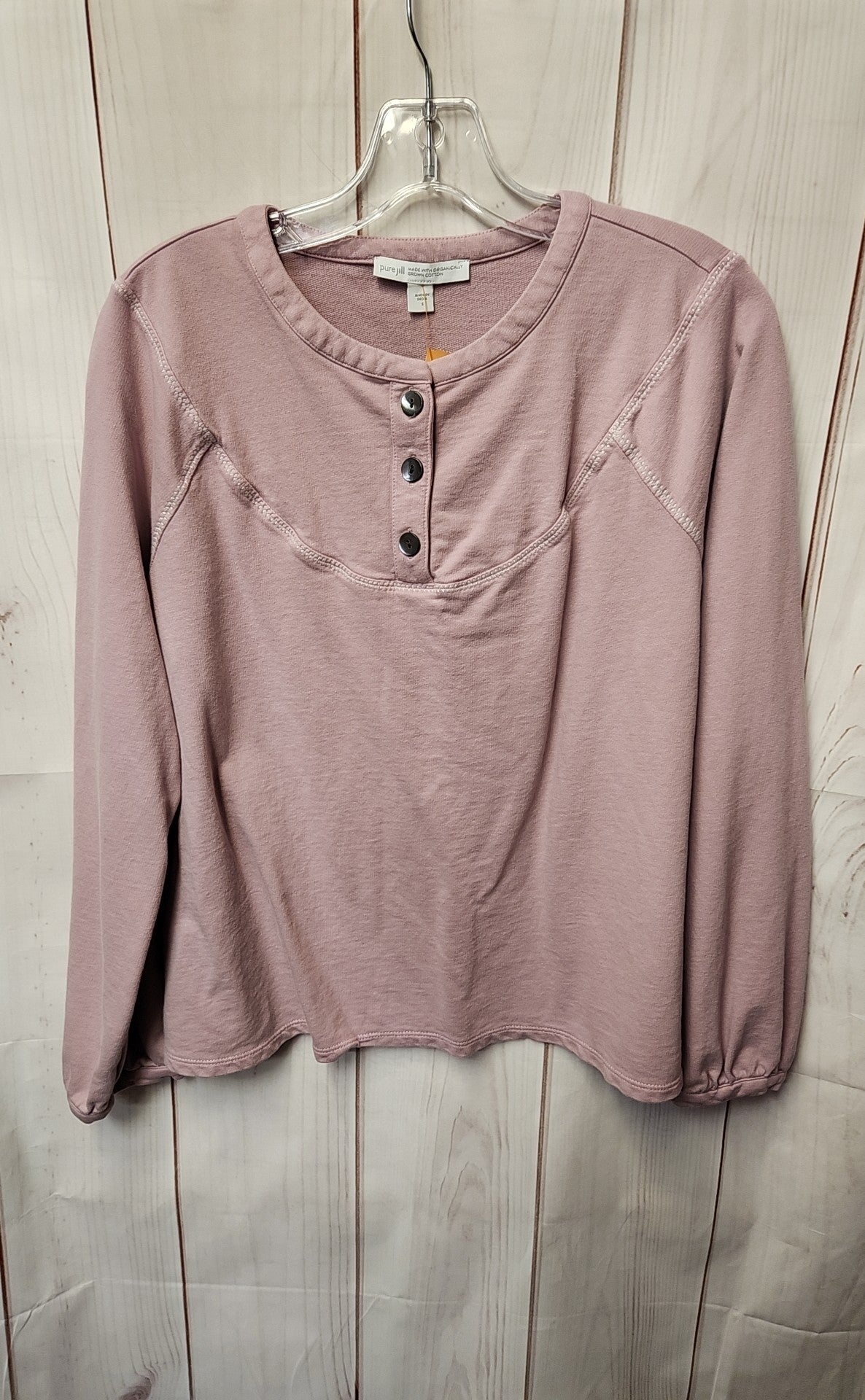 Pure Jill Women's Size S Pink Long Sleeve Top
