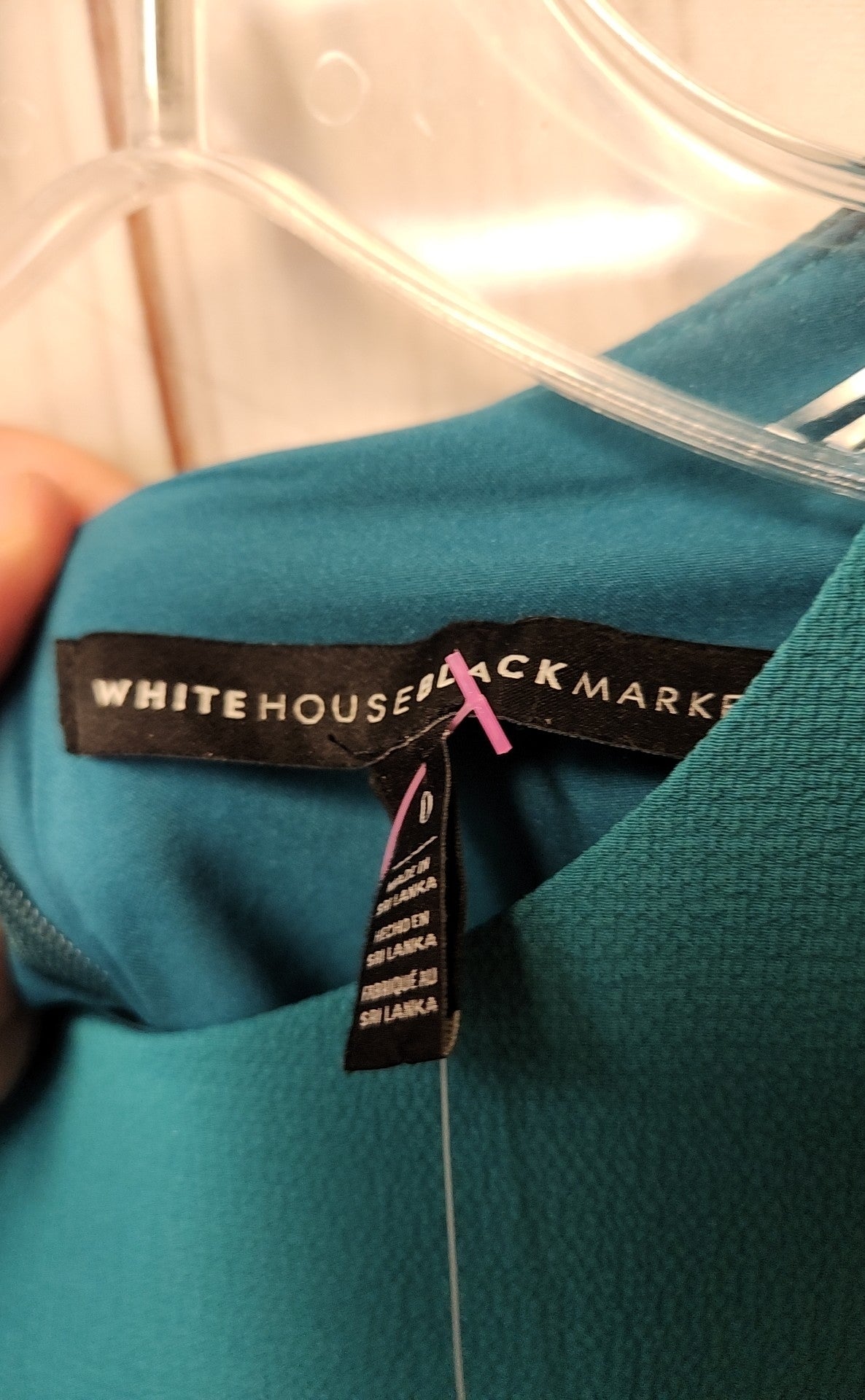 NWT White House Black Market Women's Size 0 Teal Dress