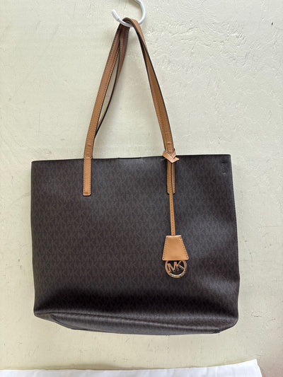 Michael Kors Brown Leather Tote Bag & Pouch