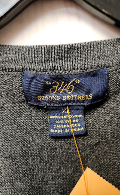 Brooks 346 Men's Size XL Gray Sweater