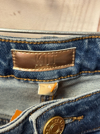 Kut from the Kloth Women's Size 4 = 27 Blue Catherine Crop Straight Leg Jeans