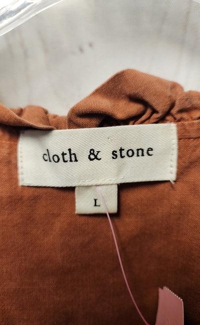 Cloth & Stone Women's Size L Brown Sleeveless Top