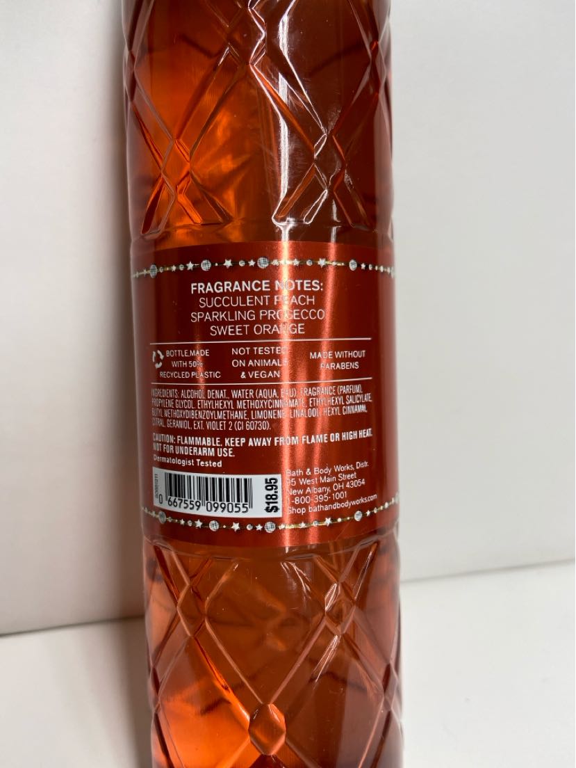 Bath & Body Works Peach Bellini Fine Fragrance Mist 8fl oz Perfume