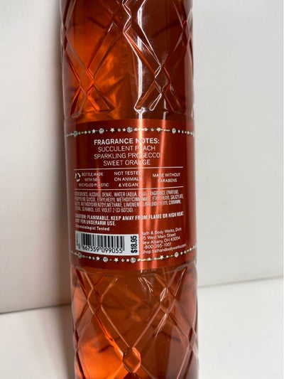 Bath & Body Works Peach Bellini Fine Fragrance Mist 8fl oz Perfume
