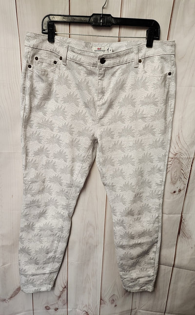 Vineyard Vines Women's Size 16 Gray Floral Pants