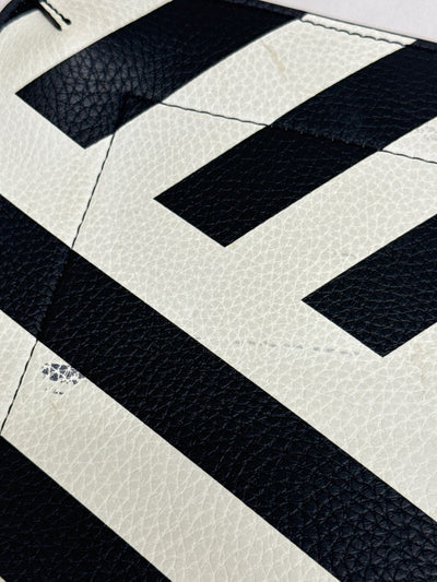 Ralph Lauren Black & White Purse Bag AS IS - marks on front