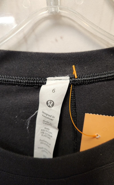 Lululemon Women's Size 6 Black Long Sleeve Top