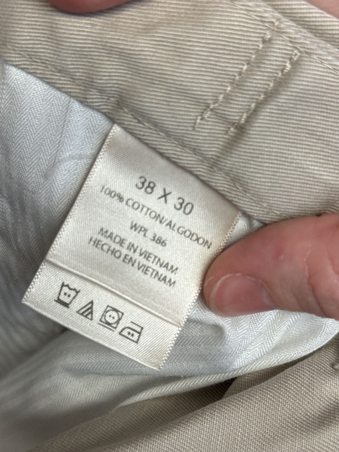 Haggar Men's Size 38x30 Beige Pants