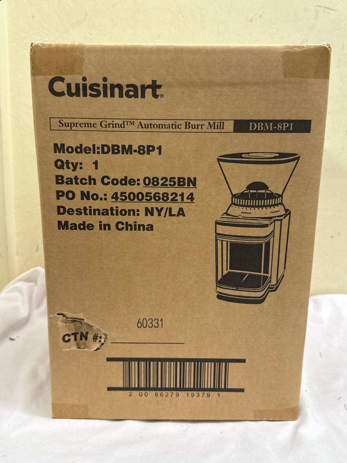 NIB Cuisinart Supreme Grind Automatic Burr Mill Coffee Grinder Misc. Appliance