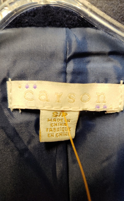 Carson Women's Size S Blue Wool Cardigan