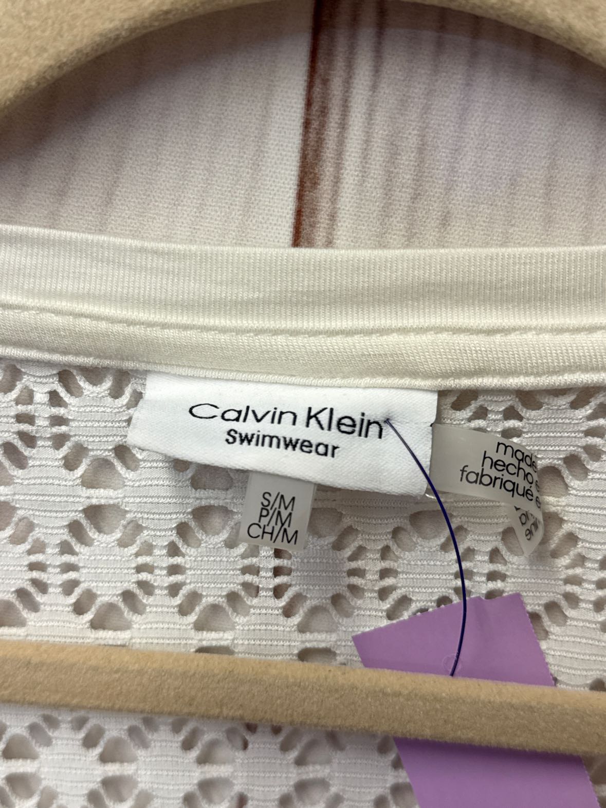 Calvin Klein Women's Size Small/Medium White Cover-Up