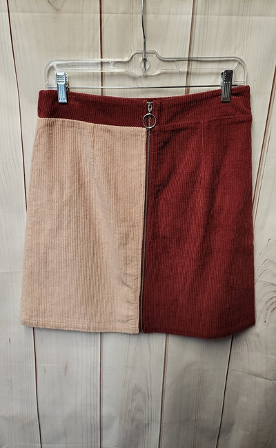 Skies are Blue Women's Size M Pink Corduroy Skirt