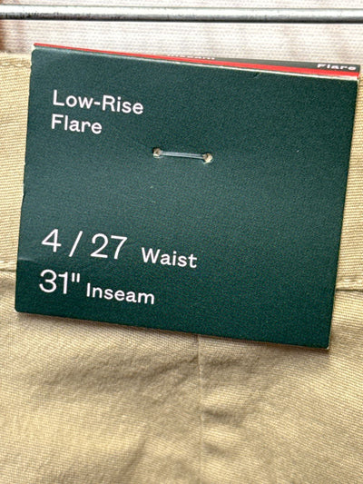 NWT Wild Fable Low-rise Flare Women's Size 4 Beige Pants