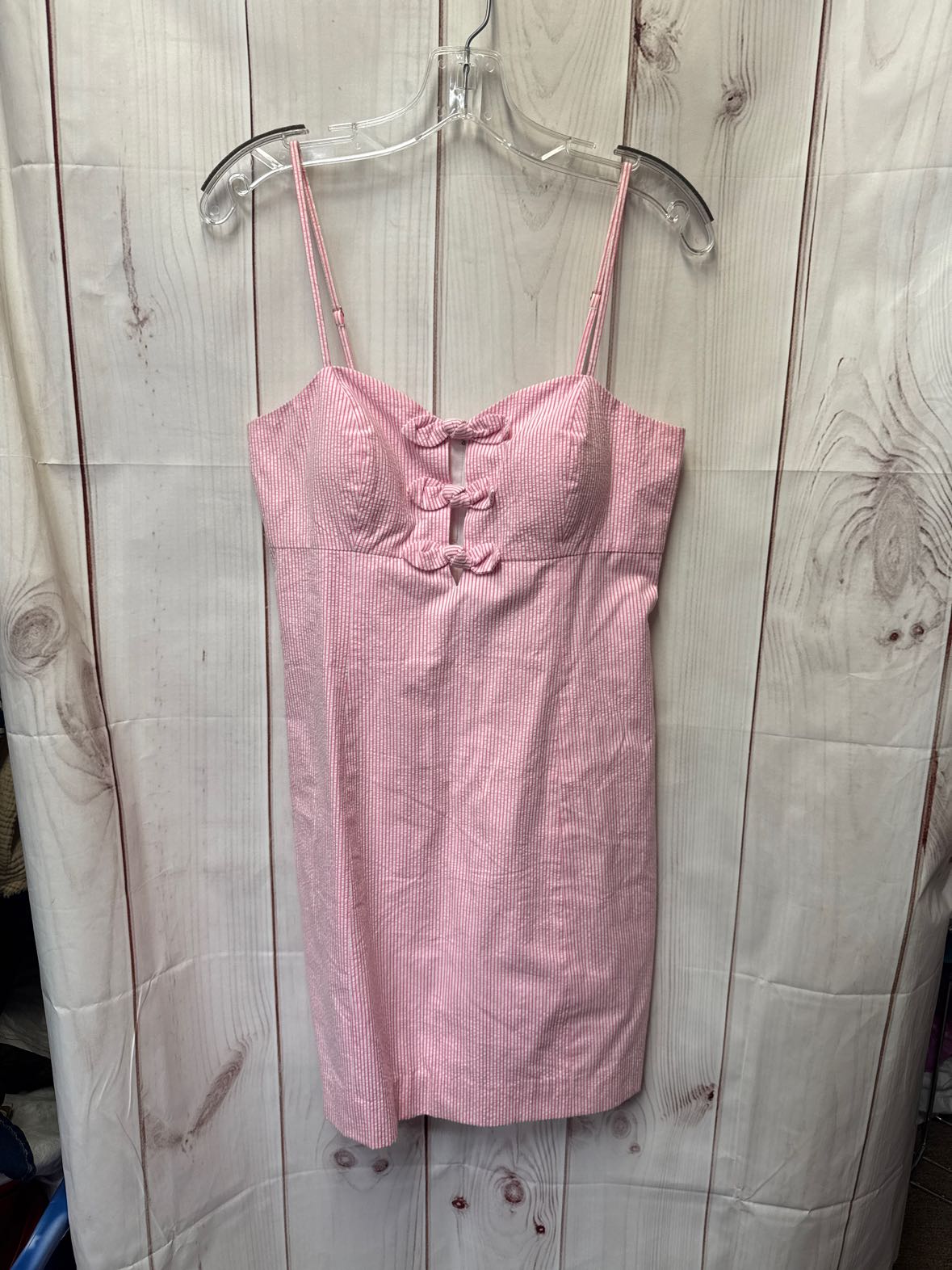 NWT Lilly Pulitzer Women's Size 6 PB Pink Seersucker Petra Dress