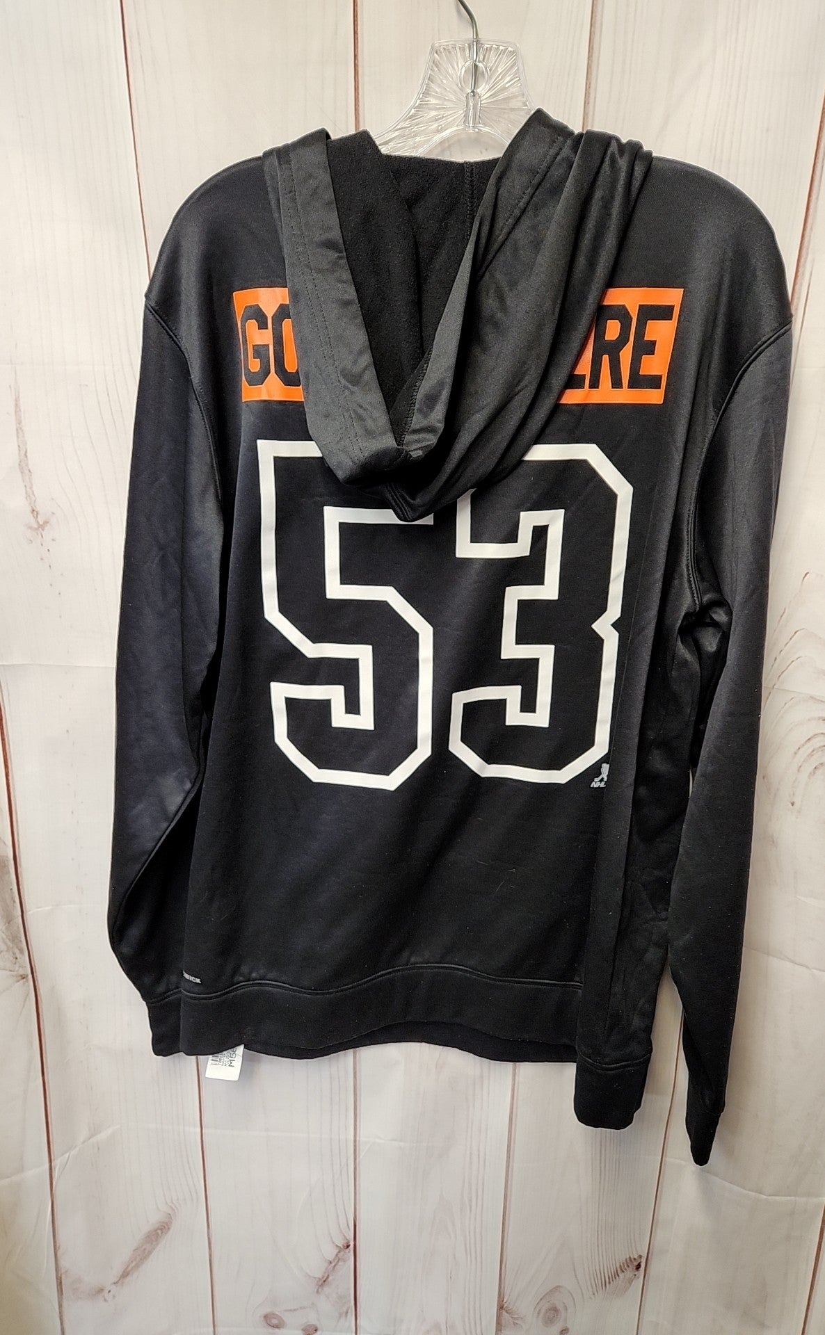 Reebok Men's Size M Black Hooded Sweatshirt