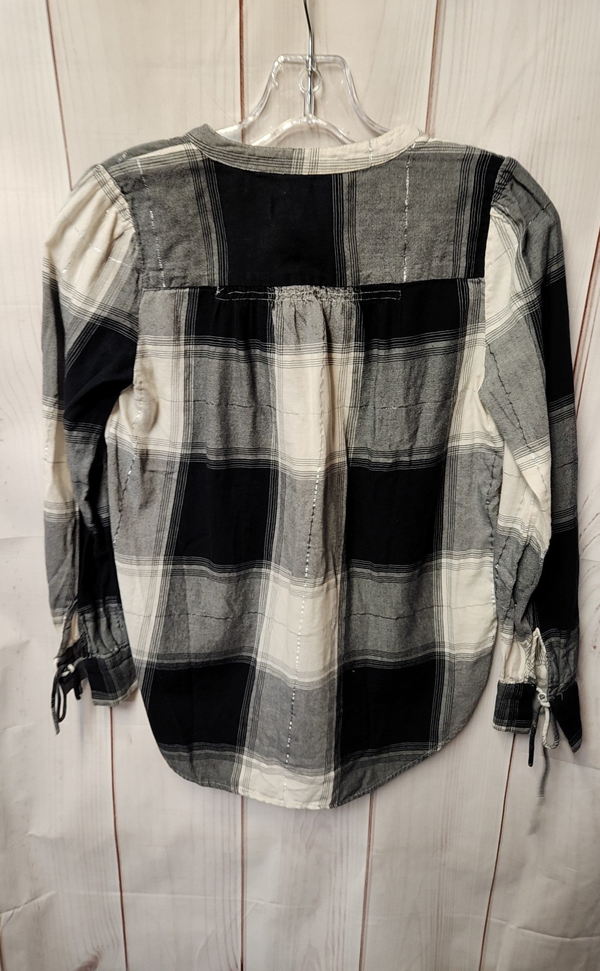 Loft Women's Size XS Petite Black & White Long Sleeve Top