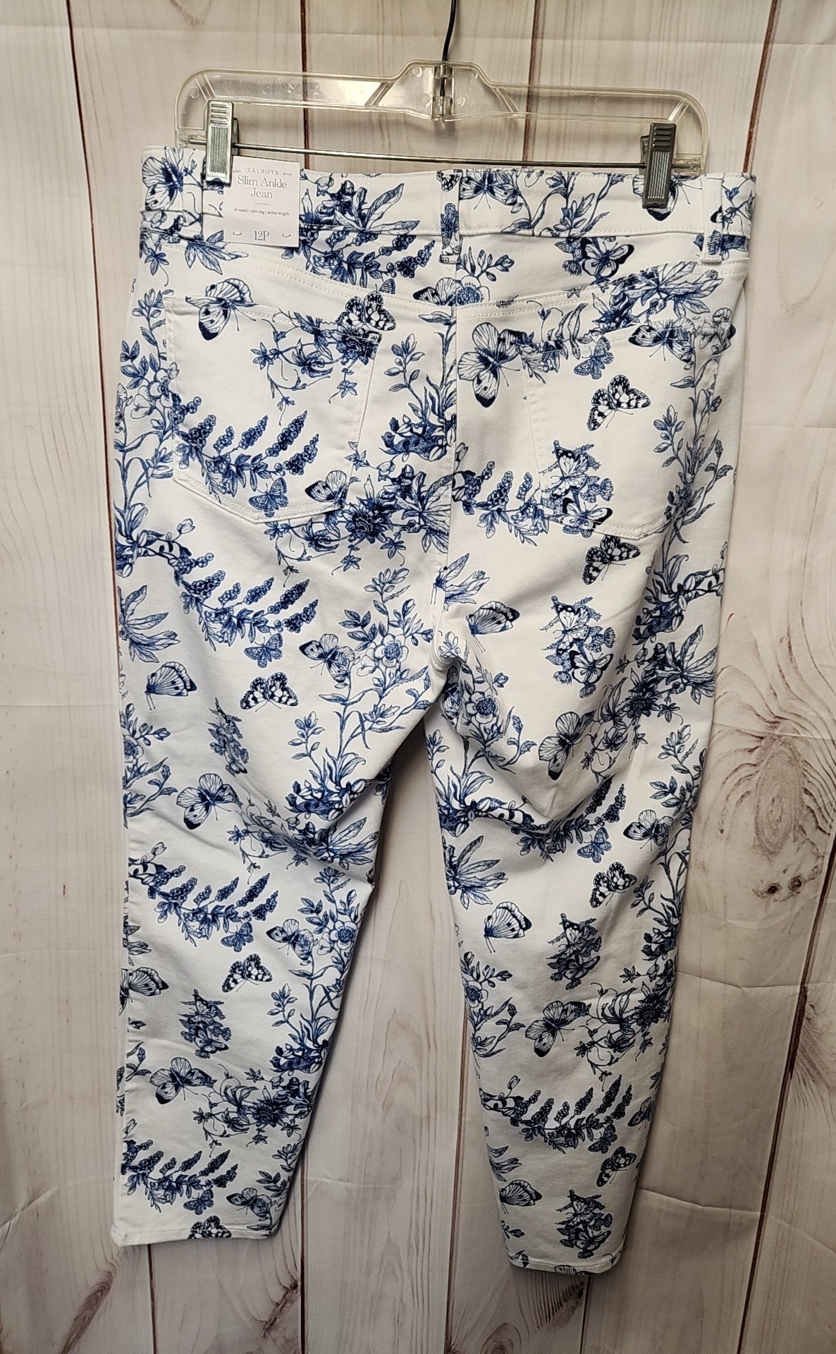 NWT Talbots Women's Size 12 Slim Ankle White Jeans