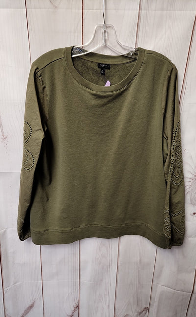 Talbots Women's Size XL Olive Green Long Sleeve Top