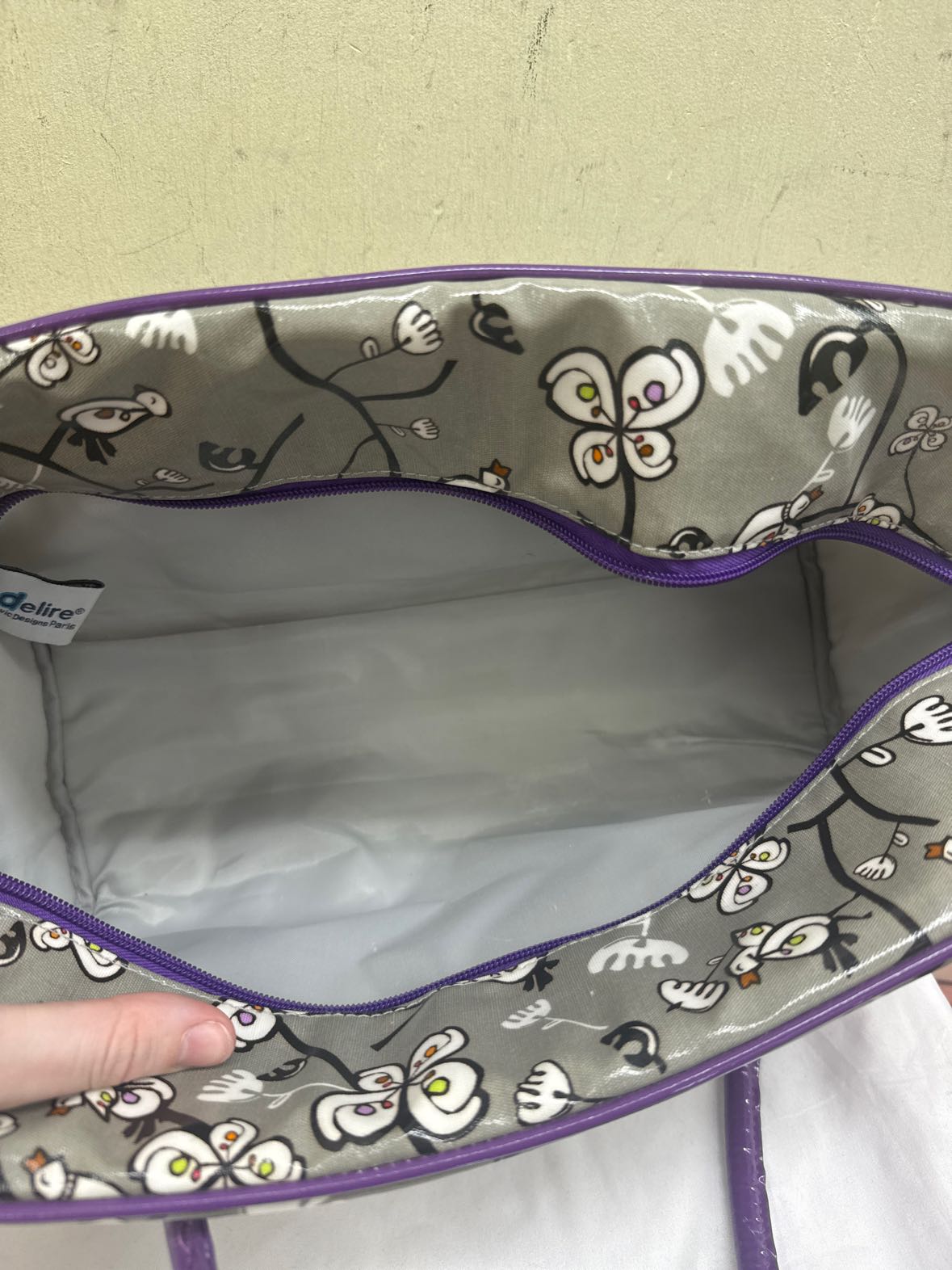 Gray Purse Bag